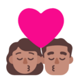 Kiss Woman Man Emoji Windows