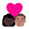 Kiss Woman Man Emoji Windows
