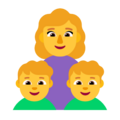 Family Woman Boy Boy Emoji Windows