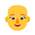 Woman Bald Emoji Windows