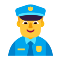 Man Police Officer Emoji Windows