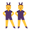 People With Bunny Ears Emoji Windows