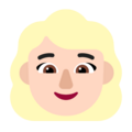 Woman Blond Hair Emoji Windows