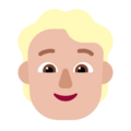 Person Blond Hair Emoji Windows