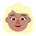 Woman Blond Hair Emoji Windows