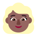 Woman Blond Hair Emoji Windows