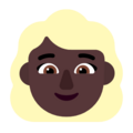 Woman Blond Hair Emoji Windows