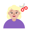 Woman Getting Haircut Emoji Windows
