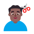 Man Getting Haircut Emoji Windows
