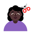 Woman Getting Haircut Emoji Windows