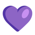 Purple Heart Emoji Windows