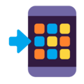 Mobile Phone With Arrow Emoji Windows