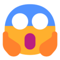 Face Screaming In Fear Emoji Windows