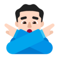 Man Gesturing No Emoji Windows