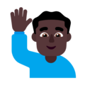 Man Raising Hand Emoji Windows