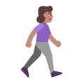 Woman Walking Facing Right Emoji Windows
