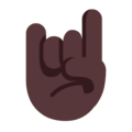 Sign Of The Horns Emoji Windows
