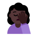 Woman Facepalming Emoji Windows