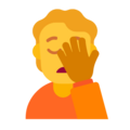 Person Facepalming Emoji Windows