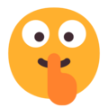 Shushing Face Emoji Windows