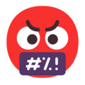 Face With Symbols On Mouth Emoji Windows