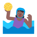 Woman Playing Water Polo Emoji Windows
