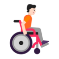 Person In Manual Wheelchair Facing Right Emoji Windows