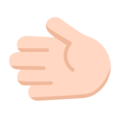 Leftwards Hand Emoji Windows