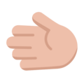 Leftwards Hand Emoji Windows