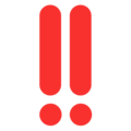 Double Exclamation Mark Emoji Windows
