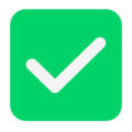 Check Mark Button Emoji Windows