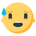 Anxious Face With Sweat Emoji Mozilla