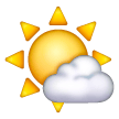 Sun Behind Small Cloud Emoji Samsung