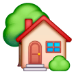 House With Garden Emoji Samsung