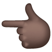 Backhand Index Pointing Left Emoji Samsung