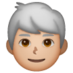 Man White Hair Emoji Samsung