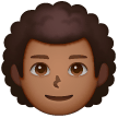 Man Curly Hair Emoji Samsung