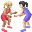 Women Wrestling Emoji Samsung