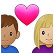 Couple With Heart Woman Man Emoji Samsung