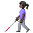 Woman With White Cane Emoji Samsung