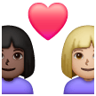 Couple With Heart Woman Woman Emoji Samsung