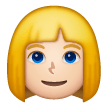 Woman Blond Hair Emoji Samsung