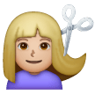 Woman Getting Haircut Emoji Samsung