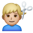 Man Getting Haircut Emoji Samsung