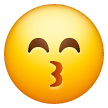 Kissing Face With Smiling Eyes Emoji Samsung