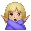 Woman Gesturing No Emoji Samsung