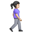 Woman Walking Facing Right Emoji Samsung