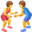 Men Wrestling Emoji Samsung