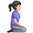 Woman Kneeling Facing Right Emoji Samsung
