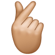 Hand With Index Finger And Thumb Crossed Emoji Samsung